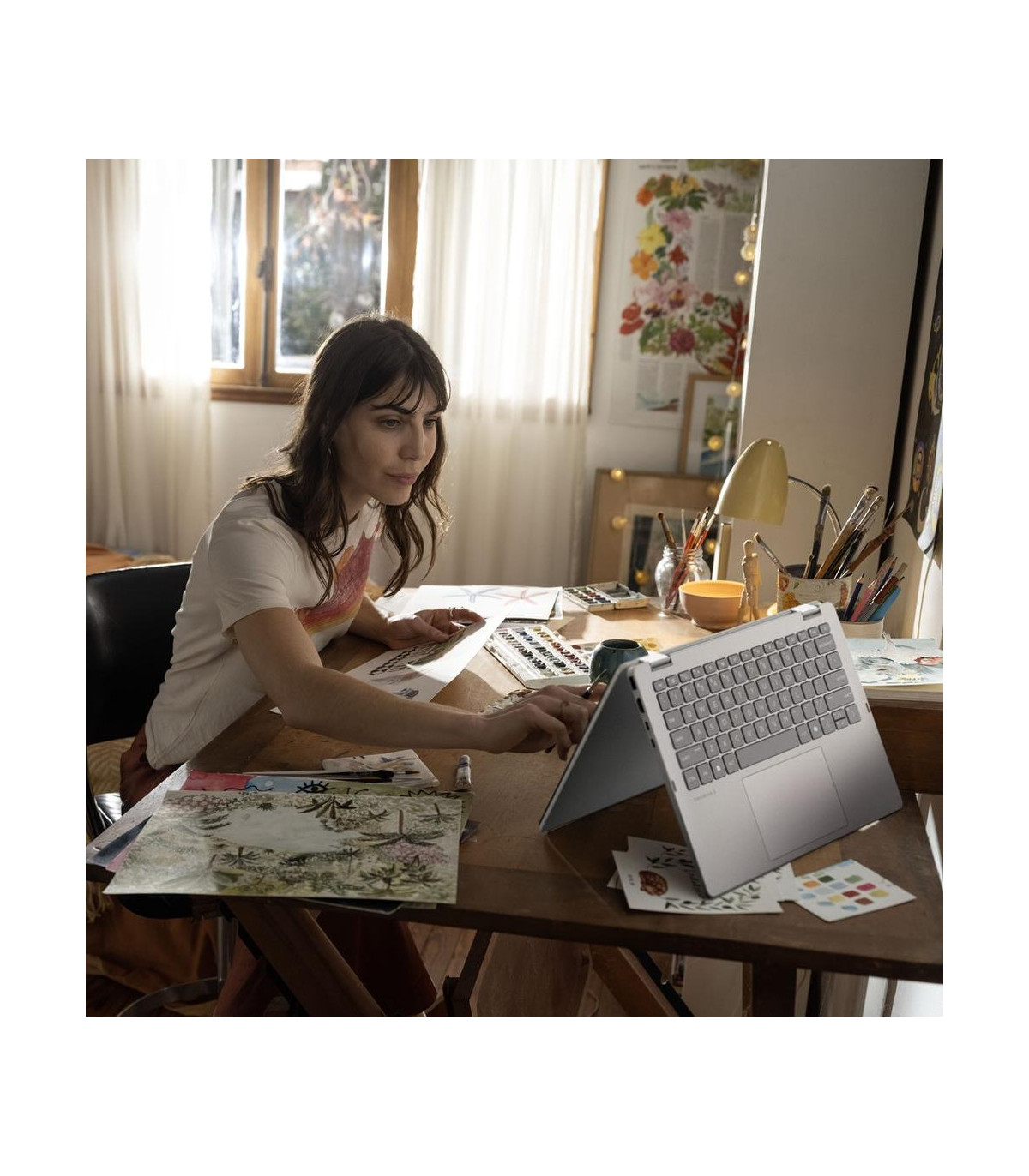 Portatil hp omnibook 5 flip x360 14 - fp0019ns 14 pulgadas i5 - 1334u -  16gb -  ssd 1tb -  tactil -  w11 -  plata glaciar