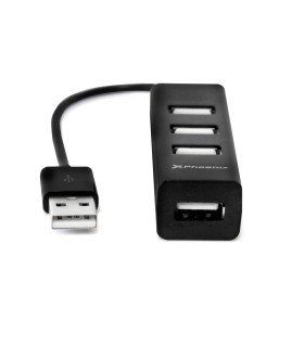 Hub usb portatil phoenix 4 puertos usb 2.0 cable conector usb flexible diseño compacto