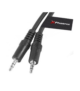 Cable de audio mini jack  3.5 mm m - m estéreo de 3 m