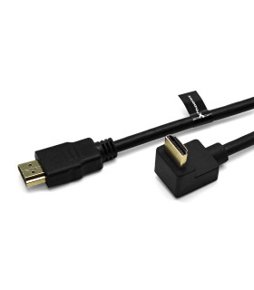 Cable hdmi a - a 90 grados awg 24 clase 2.0 de 1.8 m