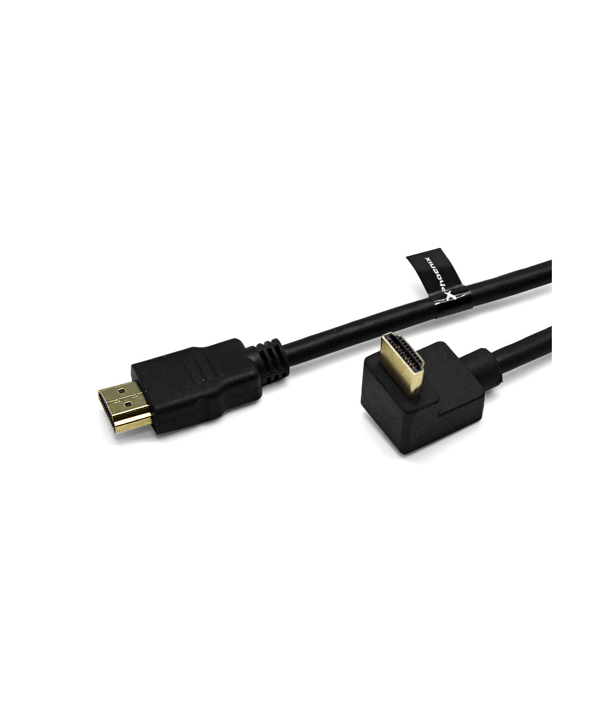 Cable hdmi a - a  90 grados awg 24 clase 2.0  de 1.8 m