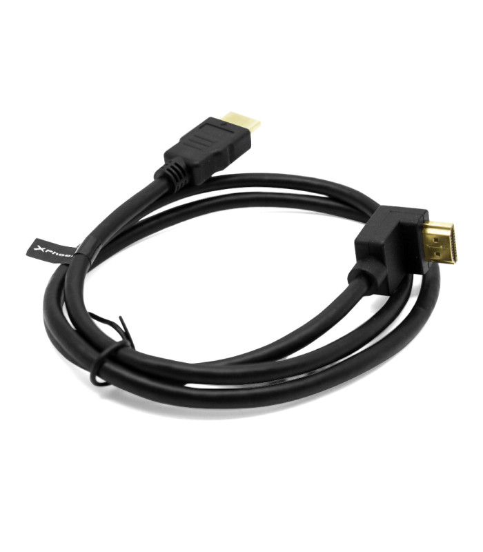 Cable hdmi a - a  90 grados awg 24 clase 2.0  de 1.8 m