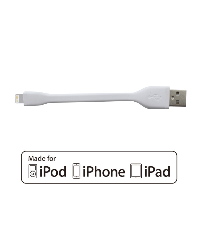 Cable phoenix usb a lightning certificado mfi apple 10 cm