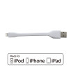 Cable phoenix usb a lightning certificado mfi apple 10 cm