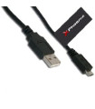 Cable usb a macho a macho micro usb 1m otg phoenix