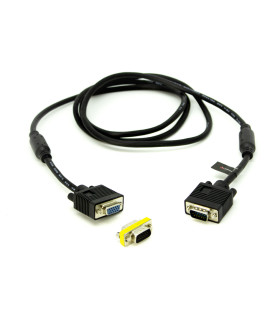 Cable svga d - sub15 de 3 m - m - h con adaptador m - m
