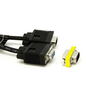 Cable svga d - sub15 de 5 m - m - h con adaptador m - m