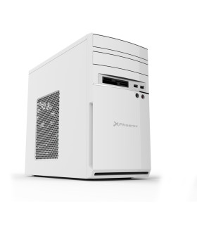Caja ordenador phoenix anthracite micro atx lector de tarjetas blanca