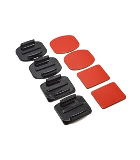 Accesorio soporte adhesivo 3m curvos + planos phoenix para camaras sport & gopro hero 4 - 3+ - 3 - 2 - 1 flat and curved adhesiv