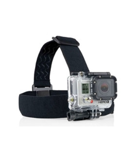 Soporte - correa para la cabeza ajustable phoenix para camaras sport & gopro hero 4 - 3+ - 3 - 2 - 1 de color negro con antidesl