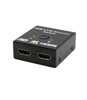 Hub 2 hdmi splitter 4k con conmutador manual