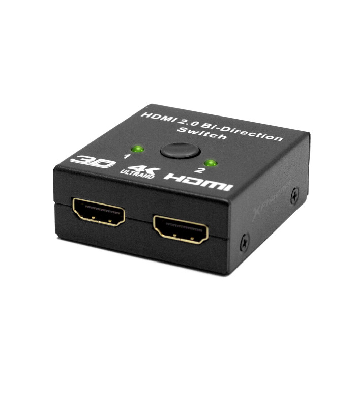 Hub 2 hdmi splitter 4k con conmutador manual