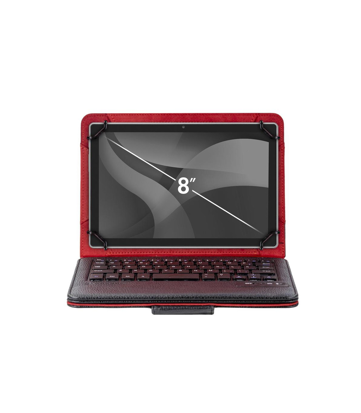 Funda universal phoenix para tablet hasta 8 pulgadas teclado bluetooth