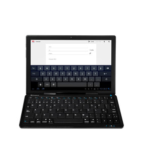 Mini teclado bluetooth con soporte para tablet y movil smartphone universal