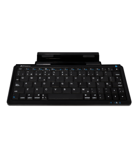Mini teclado bluetooth con soporte para tablet y movil smartphone universal