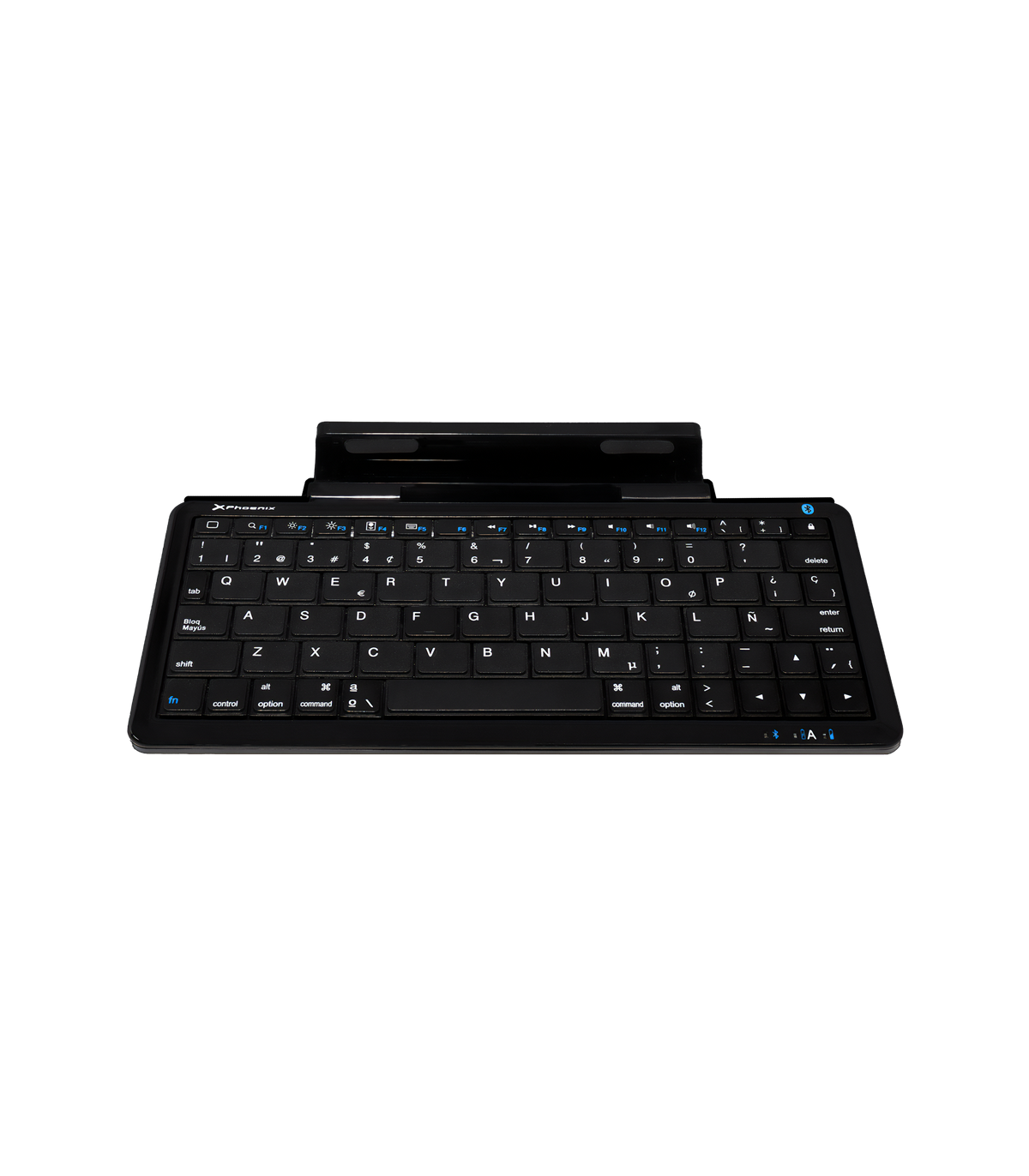 Mini teclado bluetooth con soporte para tablet y movil smartphone universal