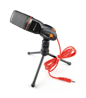 Microfono phoenix multimedia podcaststudio con cable jack para pc ordenador conferencias