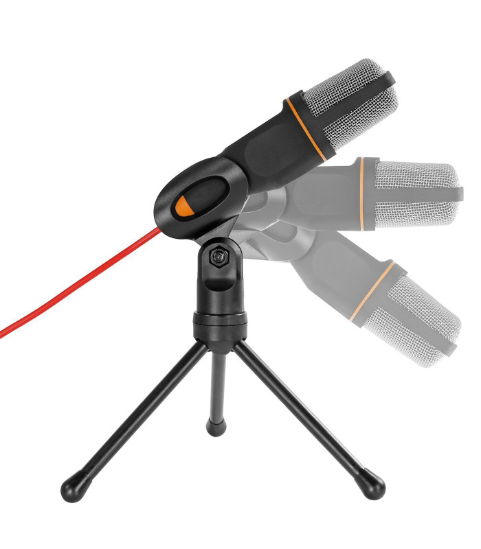 Microfono phoenix multimedia podcaststudio con cable jack para pc ordenador conferencias