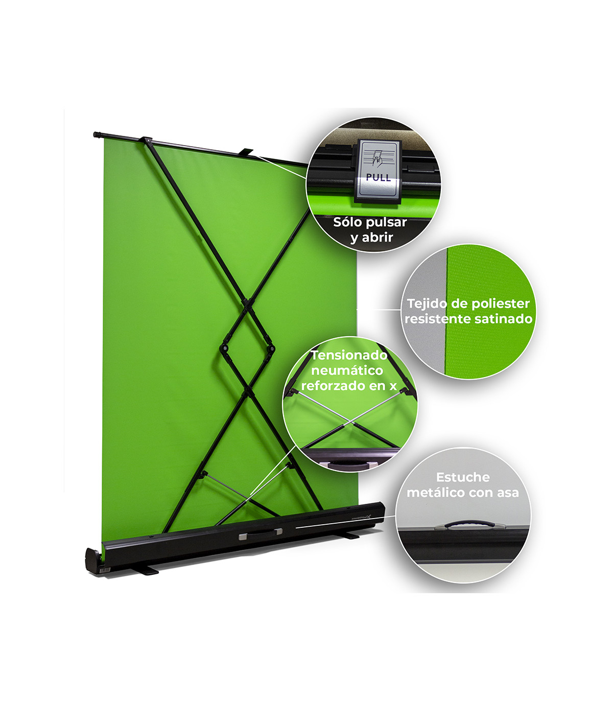 Pantalla chroma portátil