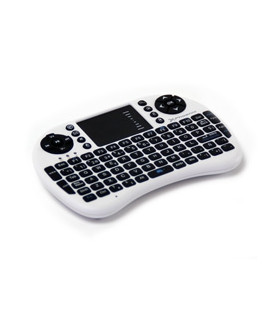 Mini teclado inalambrico wireless 2.4ghz phoenix touchpad multimedia smart tv - tvbox - android tv - color blanco y negro
