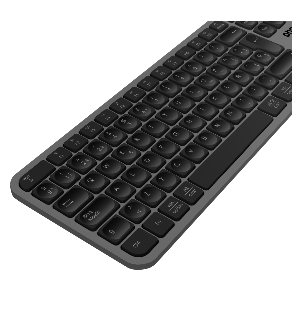 Teclado inalámbrico multidispositivo phoenix k300 blueooth dual y 2.4ghz