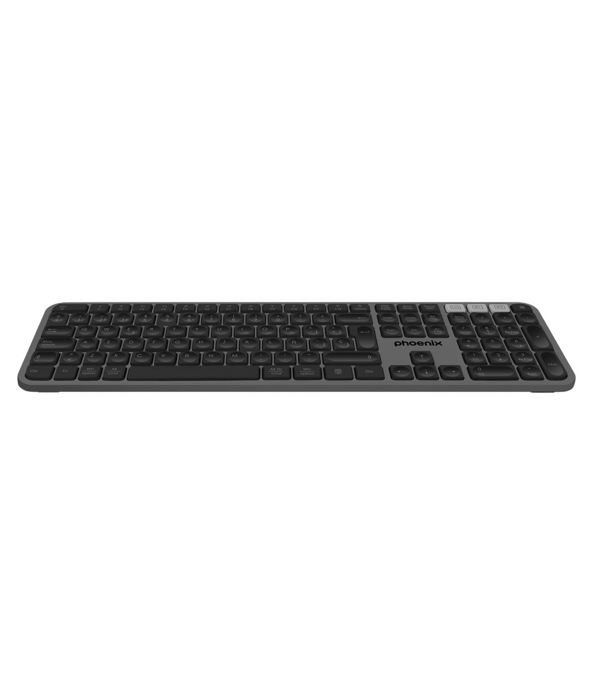 Teclado inalámbrico multidispositivo phoenix k300 blueooth dual y 2.4ghz