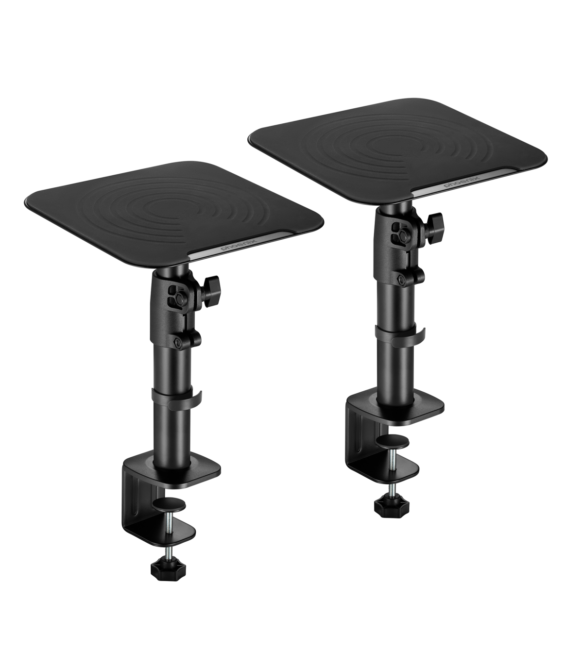 Soportes universales phoenix para altavoces de escritorio - ajustables en altura e inclinación