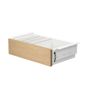 Cajon phoenix para escritorio artisan combinación blanco y madera natural