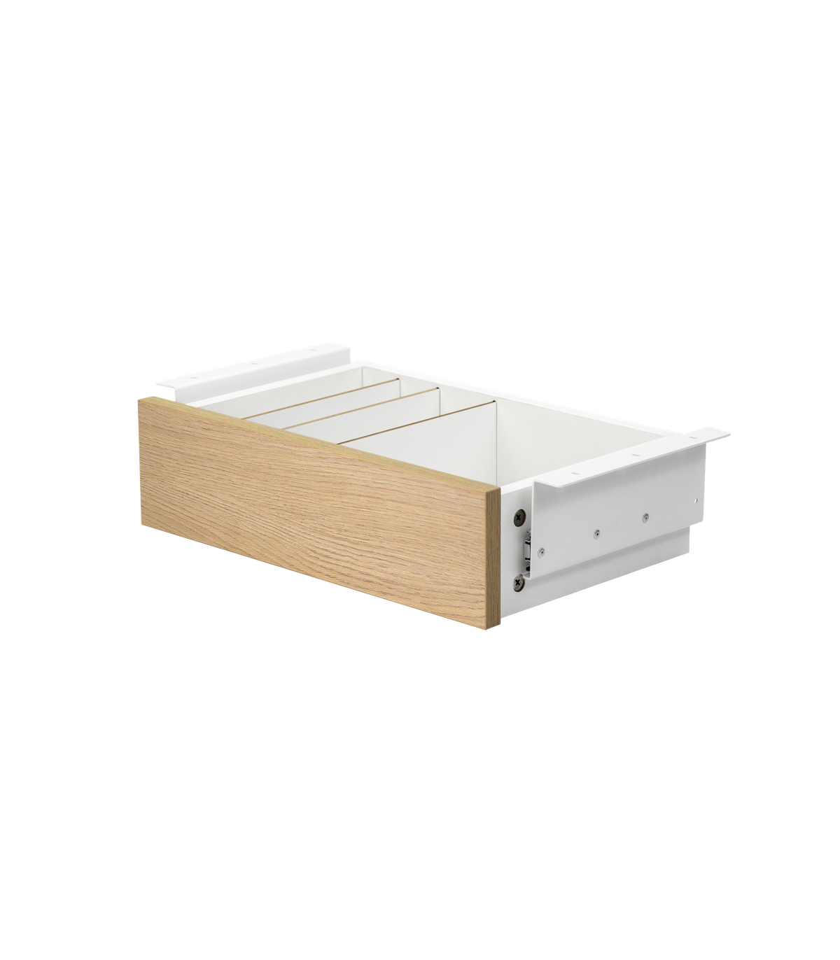 Cajon phoenix para escritorio artisan combinación blanco y madera natural