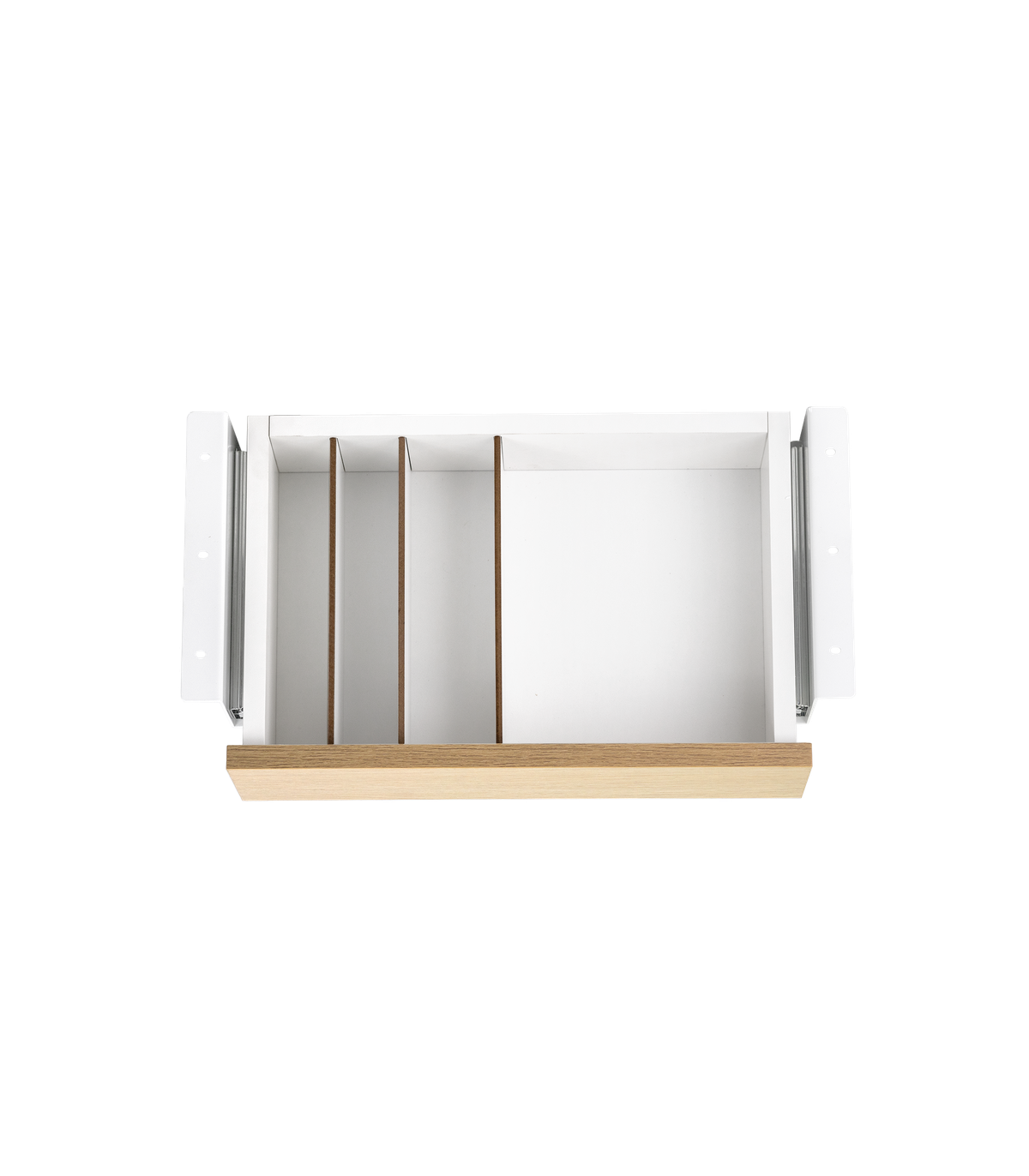 Cajon phoenix para escritorio artisan combinación blanco y madera natural