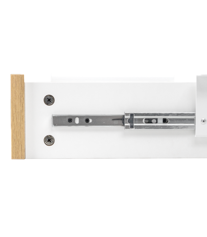 Cajon phoenix para escritorio artisan combinación blanco y madera natural