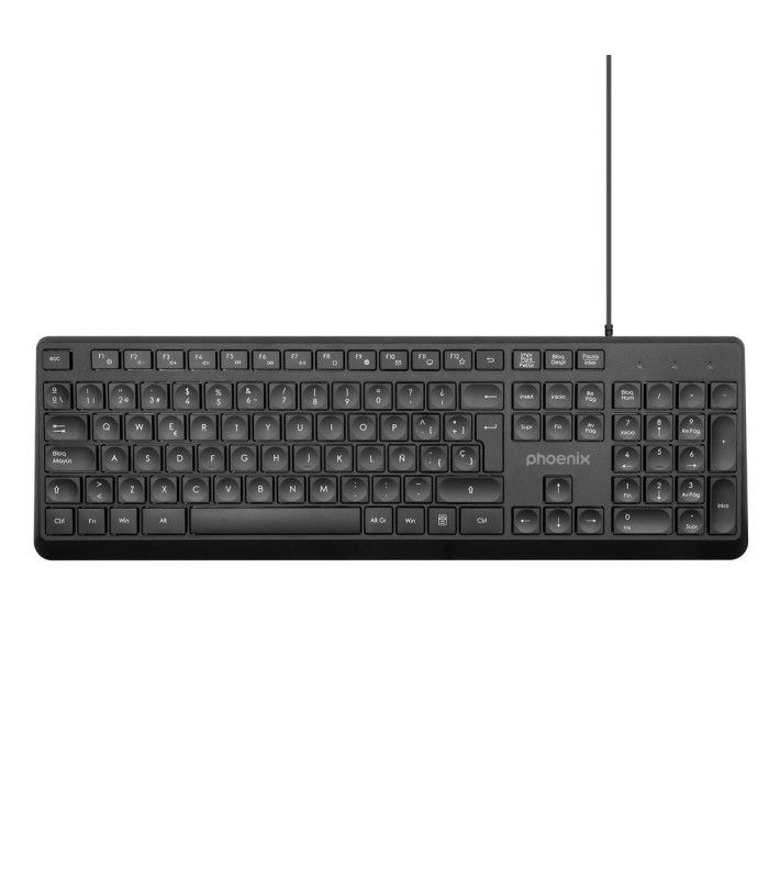 Phoenix combo teclado multimedia + ratón con cable usb 1200dpi