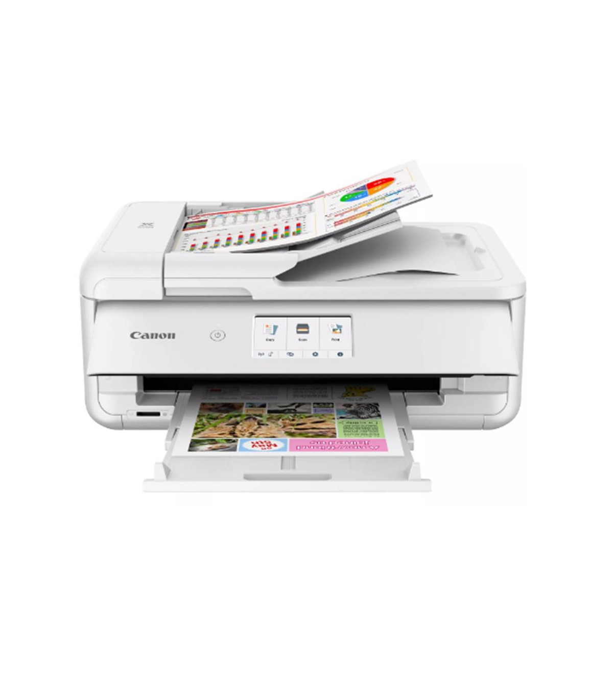 Multifuncion canon pixma ts9551ca inyeccion color a3 -  blanca -  red -  wifi -  duplex impresion -  adf -  tintas independiente