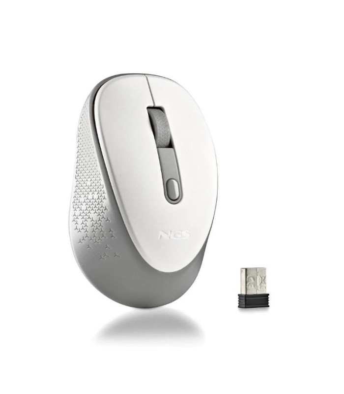 NGS RATON INALAMBRICO 800/1600DPI Blanco