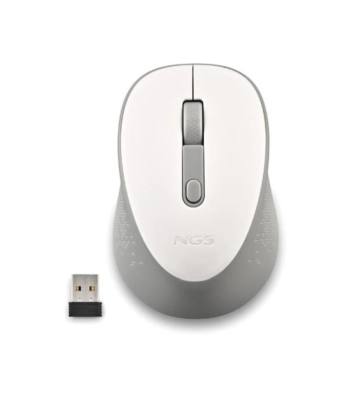 NGS RATON INALAMBRICO 800/1600DPI Blanco