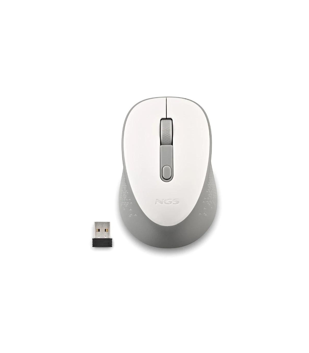 NGS RATON INALAMBRICO 800/1600DPI Blanco