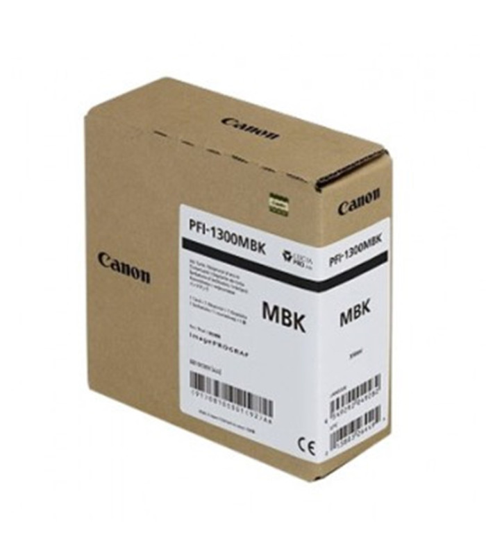 Cartucho canon pfi - 1300 mbk negro mate pro2000 -  pro4000 -  pro4000s -  pro6000 -  pro6000s