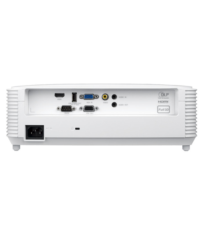 Proyector optoma w309st ansi dlp wxga 3800 lumenes - hdmi - vga - usb - full 3d - corta distancia - blanco