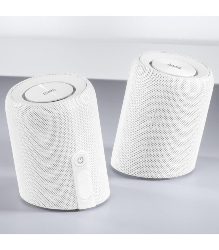 Altavoz hama twin 3.0 blanco