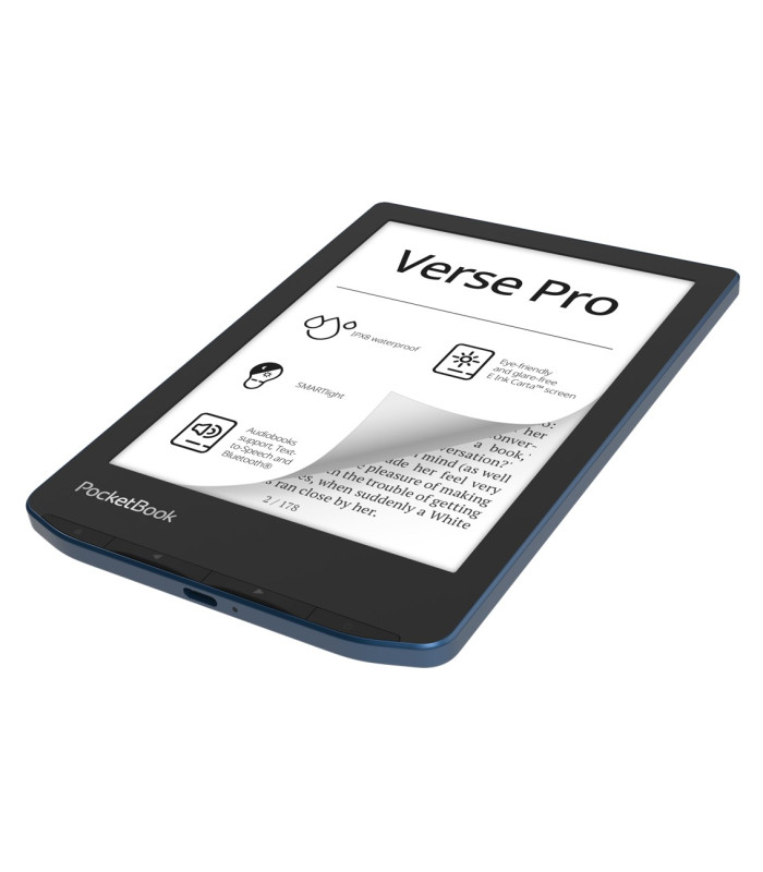 Libro electronico ebook pocketbook verse pro ereader 6 pulgadas 16 gb azul - azure