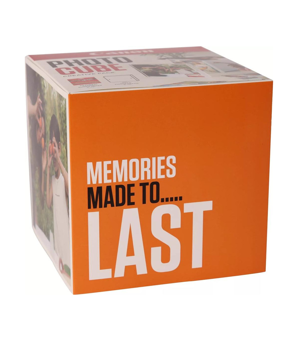 Papel canon pp - 201 5x5 pulgadas (40 hojas) + marco fotos xlboom acrílico 13x13cm + photo cube white - creative pack last - ora