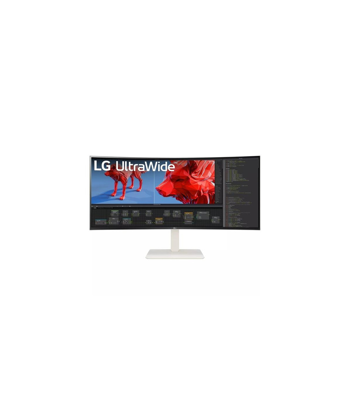 Monitor lg led ips 38wr85qc - w 37.5 pulgadas 3840 x 1600 hdmi displayport usb - c altavoces reg. altura