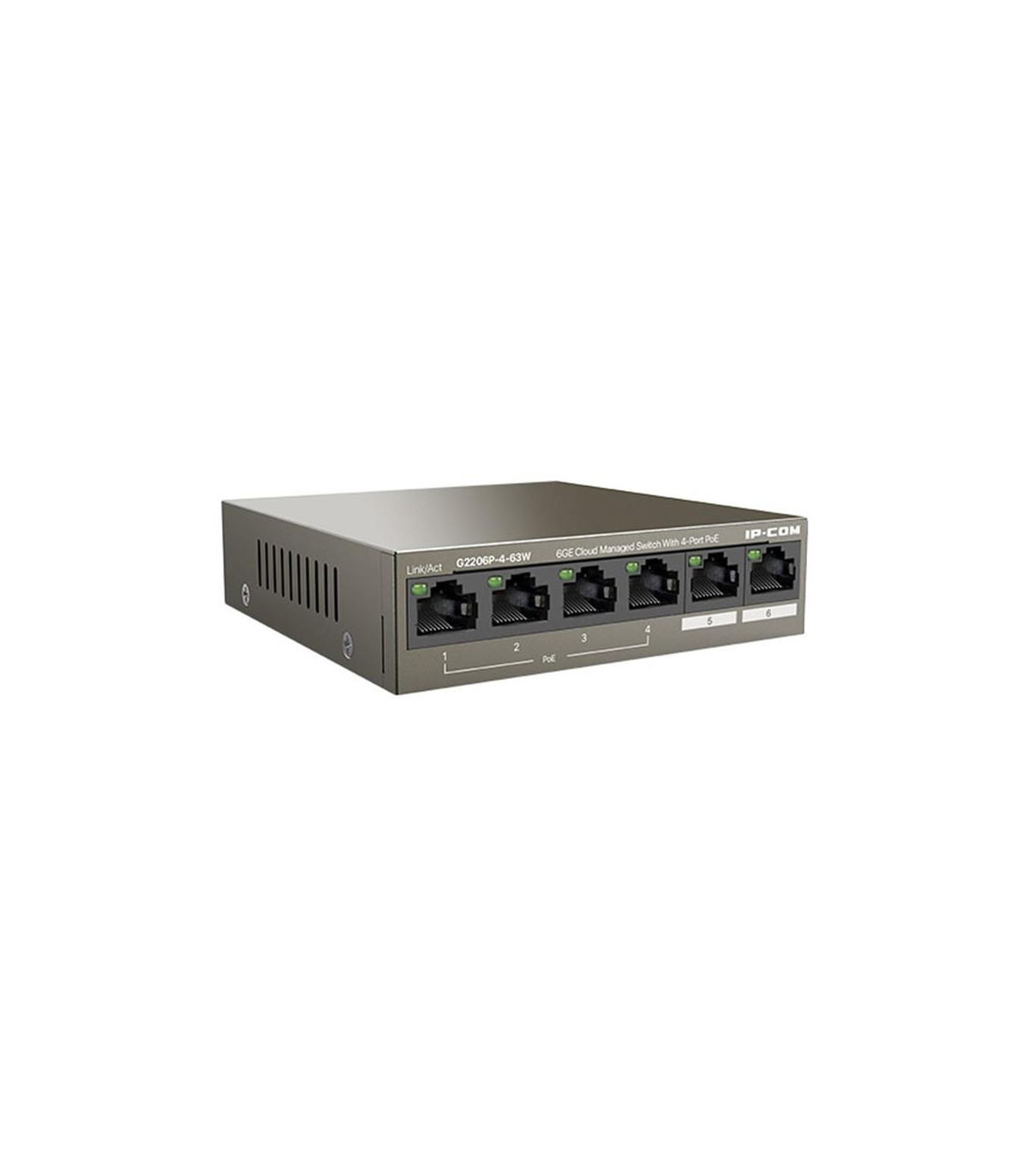 Switch ip - com g2206p - 4 - 63w 6 puertos