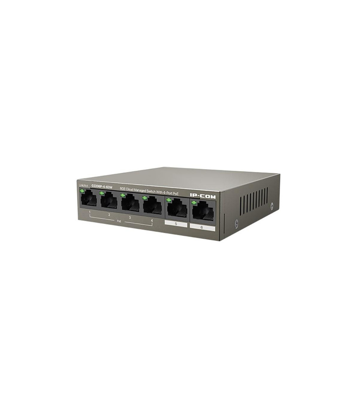 Switch ip - com g2206p - 4 - 63w 6 puertos