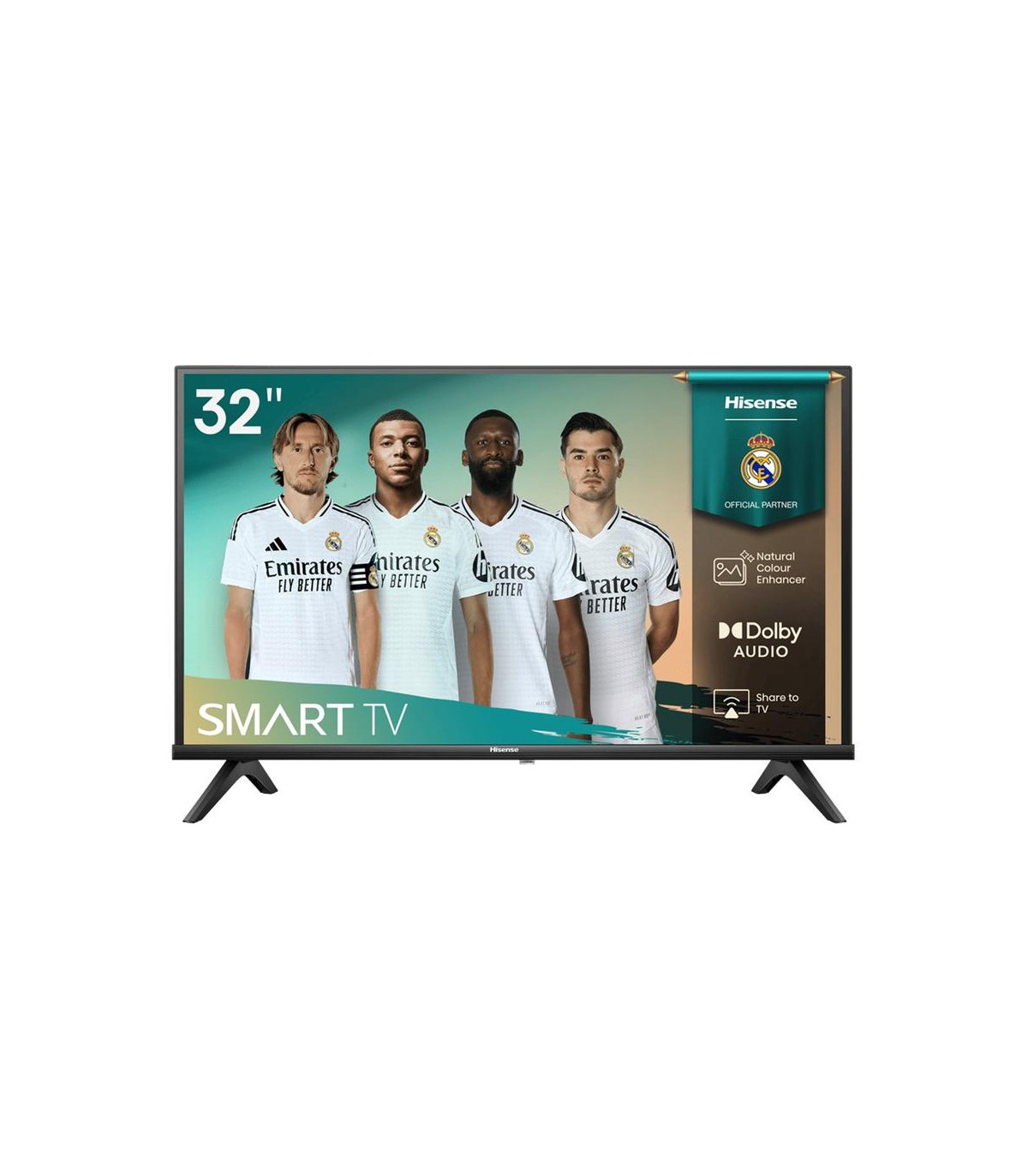 Tv hisense 32 pulgadas led hd ready - 32a4q - smart tv