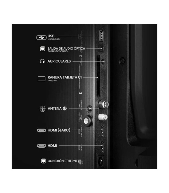 Tv hisense 32 pulgadas led hd ready - 32a4q - smart tv