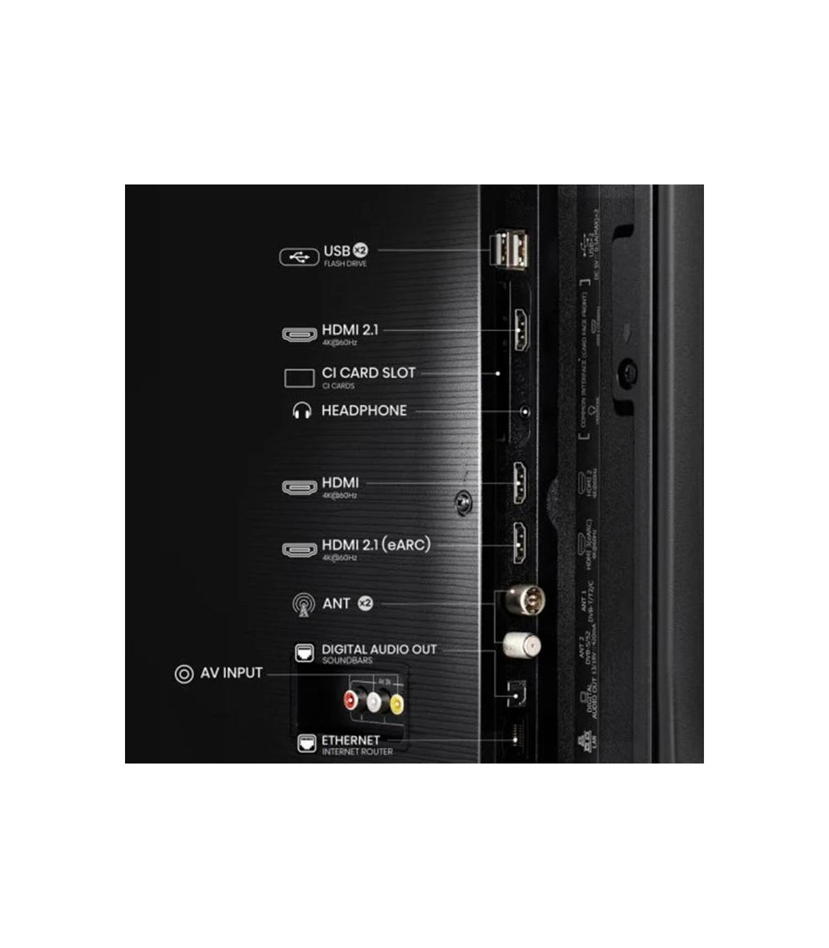 Tv hisense 55 pulgadas led 4k uhd - 55a6q - smart tv