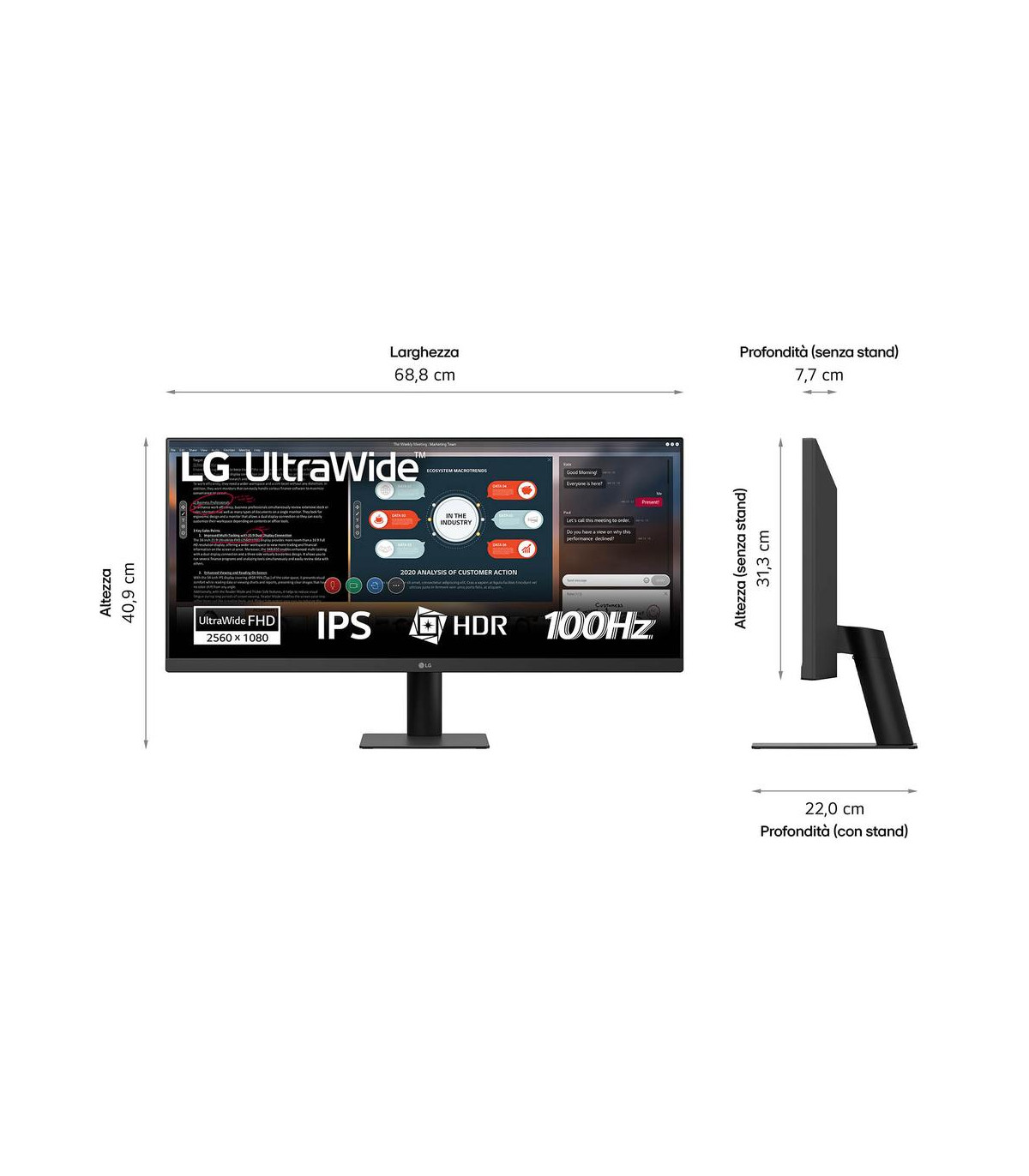 Monitor lg 29u511a - b 29 pulgadas uwfhd 100hz