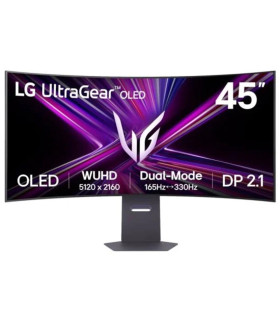 Monitor curvo gaming lg ultragear 45gx950a - b 44.5 pulgadas 5k 165hz