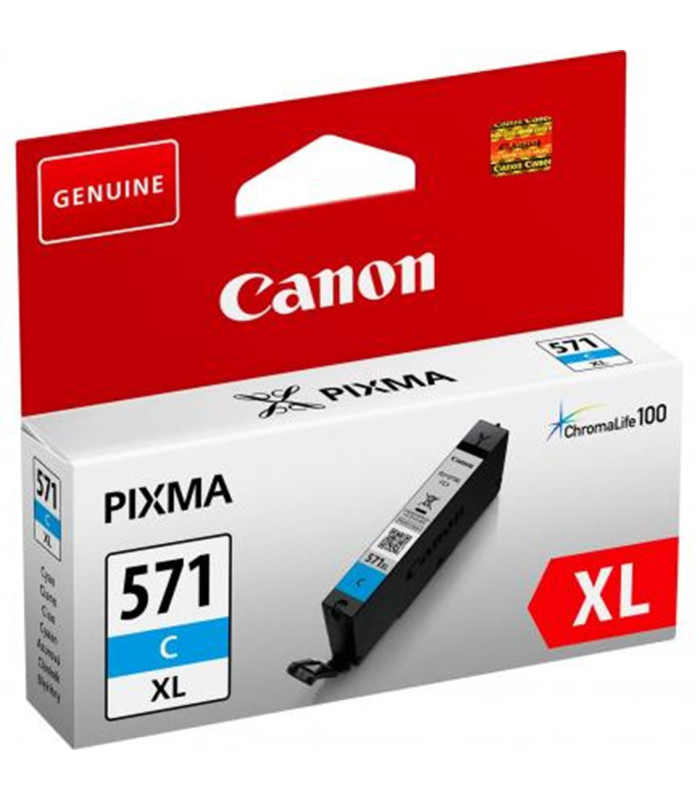 Cartucho tinta canon cli - 571c xl cian  mg5751 mg6851 mg7750
